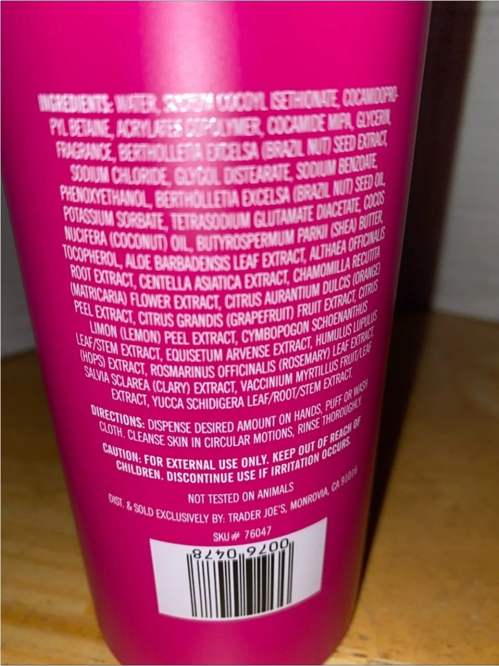 Brazil Nut Body Wash - Vibrant Pink